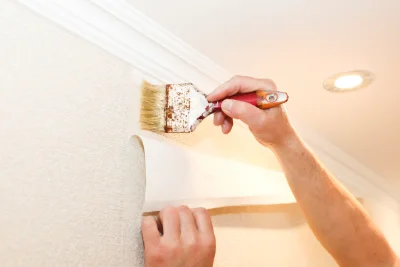 Pose de papier peint à Aïssey — revêtements muraux et toiles de verre